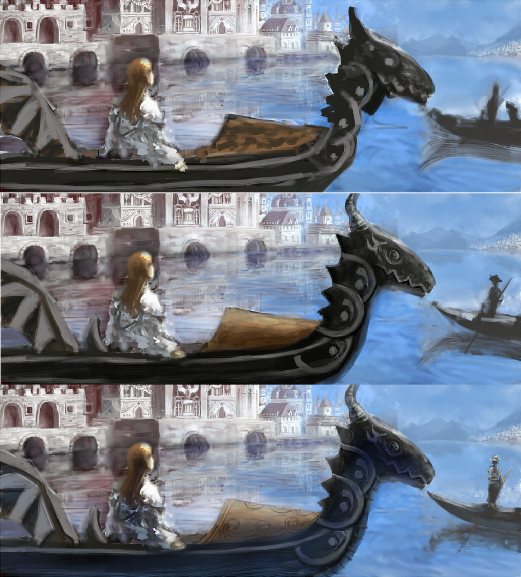 ゴンドラを描き込みました メイキング イラストのはなしをしよう