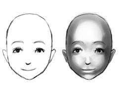 斜めの顔補足 ごつい顔 子供の顔 キャラクターの顔 イラストのはなしをしよう