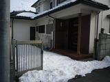 雪の玄関
