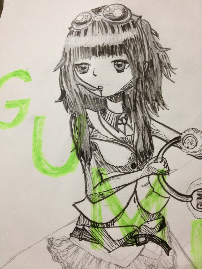 月水奈 Gumi もののけ姫 アナログサンプル 月水奈 イラスト依頼所 咲梅