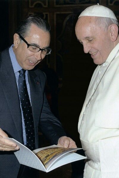 Nasser+David+Khalili+and+Pope+Francis