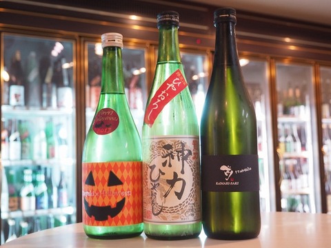 日本酒「ハロウィン」「龍力」「古伊万里」　#トランキーロ #プロレス #プ女子 #内藤哲也