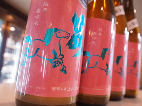 日本酒「若駒」愛山が入荷！　これは恋人と飲みたい。若駒のラベルがちょっと特別！