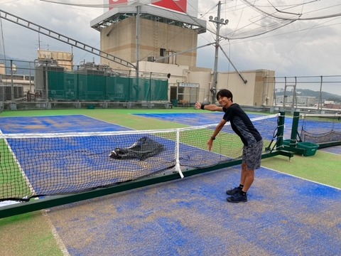 半面コートネット