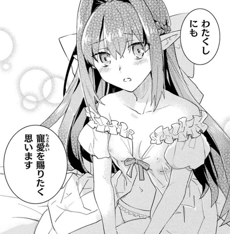 惚れ症のハーフエルフさんのエロシーン、乳首