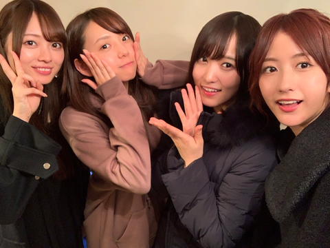 【欅坂46】土生瑞穂、菅井友香 と新内眞衣、梅澤美波の４人で鍋！