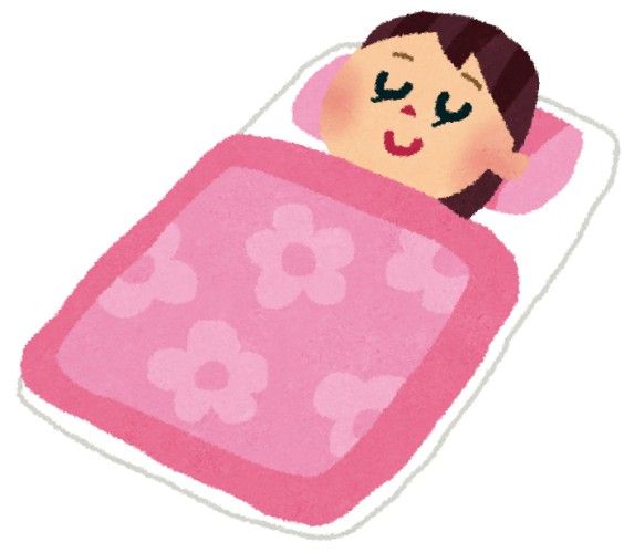 6時間睡眠←眠い　8時間睡眠←絶好調