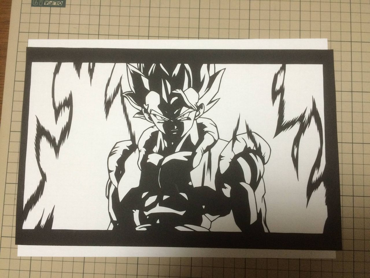 ドラゴンボールの切り絵作ったったww