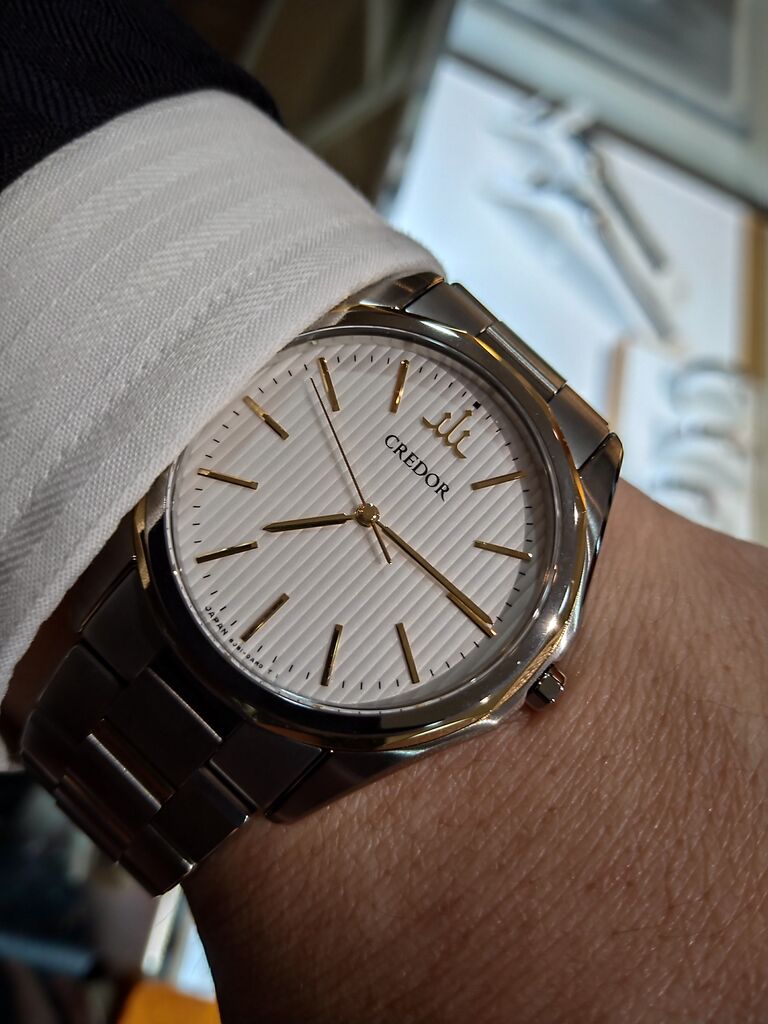 SEIKO CREDOR GCAR982 腕時計 ブライトチタン k18 CREDOR GCAR982 腕時計 ブライトチタン k18 - メルカリ