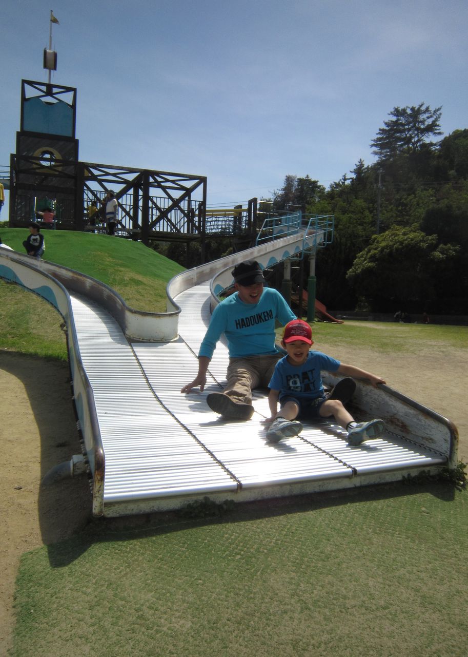 玉野 田井みなと公園 公園遊び 3人家族 玉野 田井みなと公園 公園遊び 3人家族