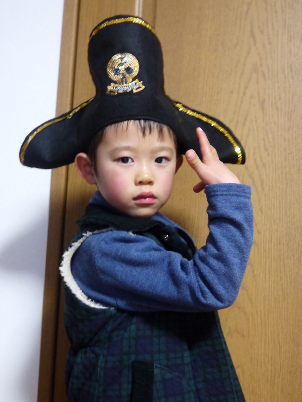 パイレーツ帽子 キッズ 幼児 フェルト 3人家族 パイレーツ帽子 キッズ 幼児 フェルト 3人家族