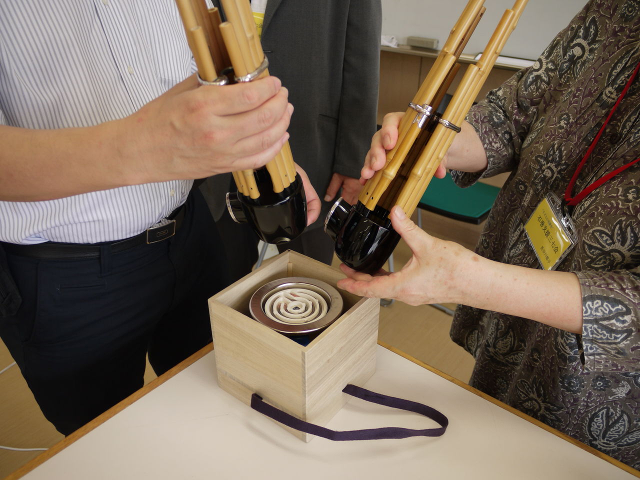 出前授業 音楽 雅楽に親しもう 石巻支援三七会 活動報告ブログ