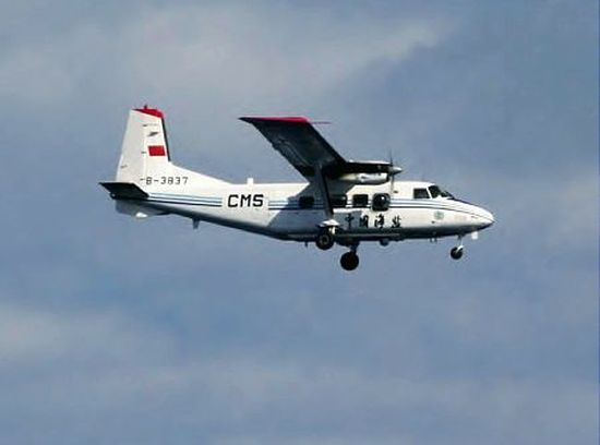 尖閣24年12月13日海監B-3837機海保撮影