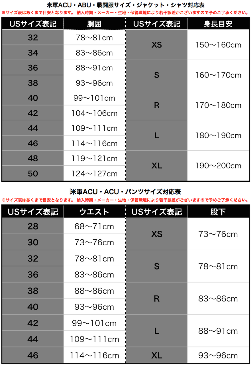 米軍放出品bduとか Acuとか Abuとか 古着とか サイズって Isky Entertainment 社長ぶろぐ