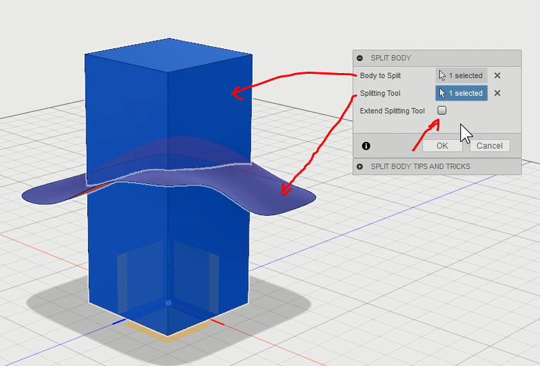 ボディを分割 : Fusion360 日本語解説