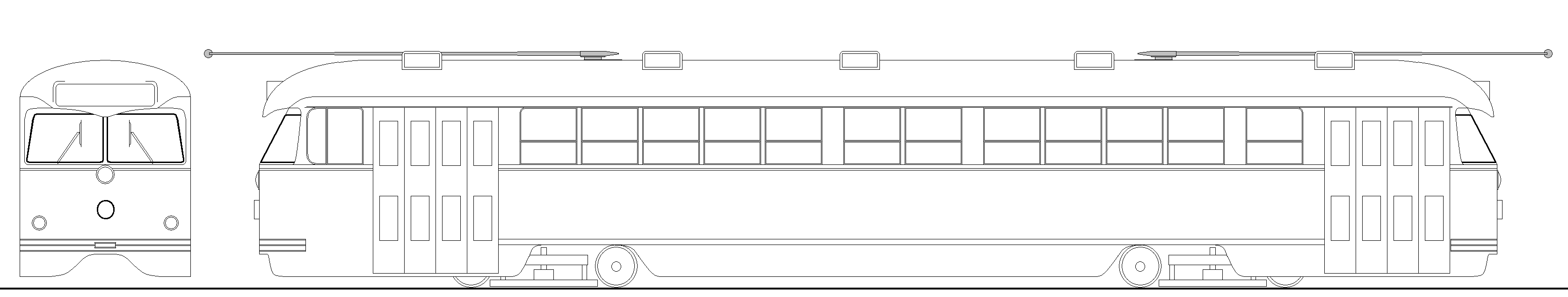 56kumaの趣味日記 : 両運転台PCCカー塗り絵作成