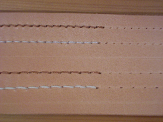 菱目打ちのピッチ 自分で作る革小物 布小物