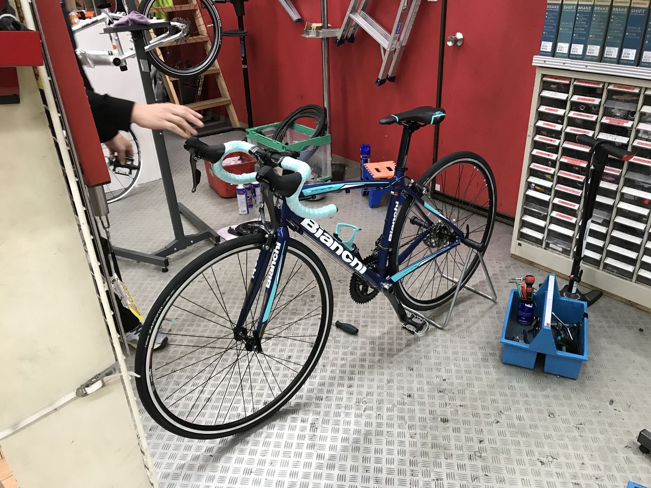 ☆ビアンキ カスタム車☆ショートハンドル化