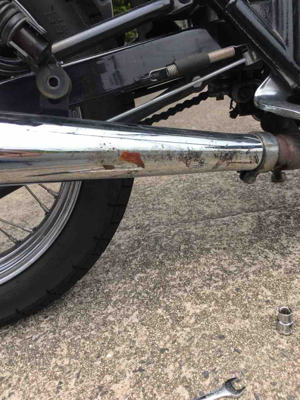 ノートンタイプマフラーよ永遠に Cb400ssはじめました