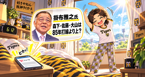 掛布雅之氏が阪神打線を比較!森下・佐藤・大山は85年超え?