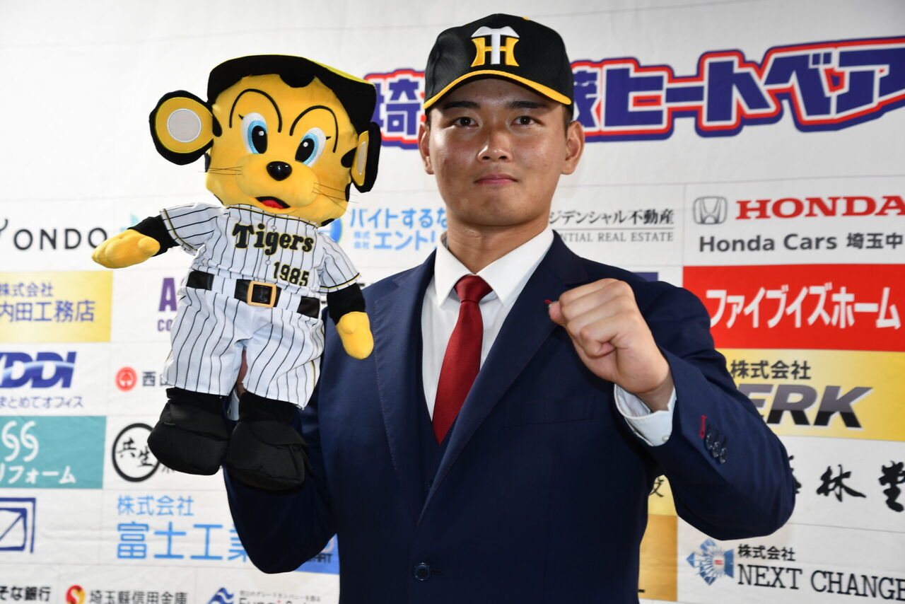 阪神・町田隼乙　適時二塁打！　21歳・大型新人捕手がアピール成功