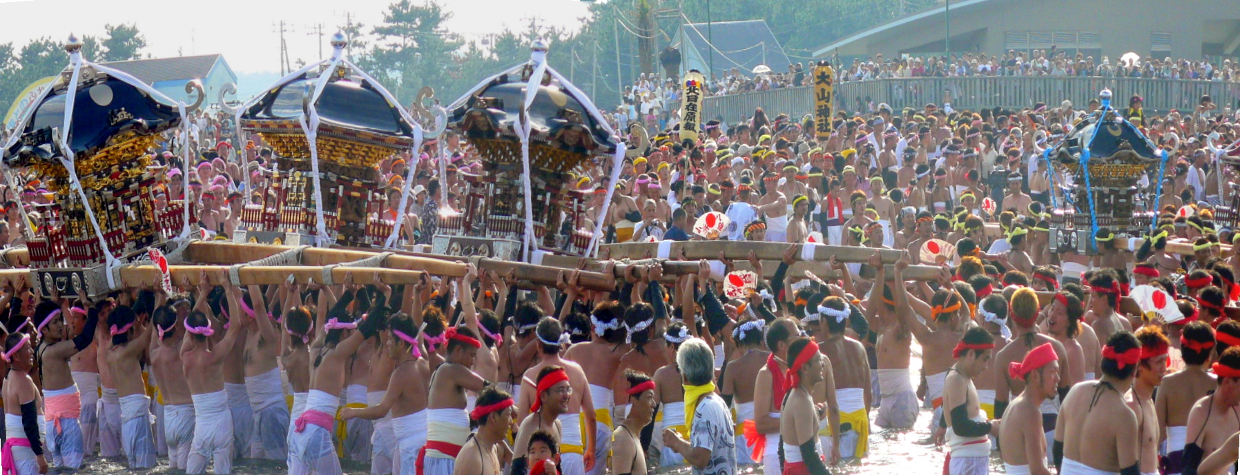 大原はだか祭り 海上のお神輿 いすみ市 一宮町 千葉外房