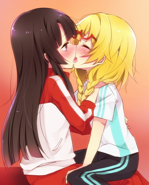 Anime makeout cute shared