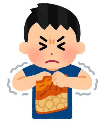 彡 ﾟ ﾟ 毎回カントリーマアム食べるときニコニコマークを避けて袋破いてるわ