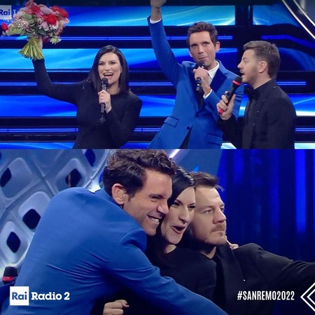 LauraPausini, Mika e Alessandro Cattelan