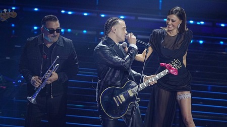 Samurai Jay con Belen Rodriguez e Roy Paci