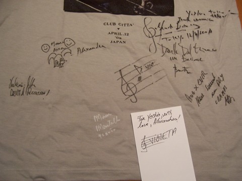 OpusAvantra Tshirt & autograffi delle 4 bellezze