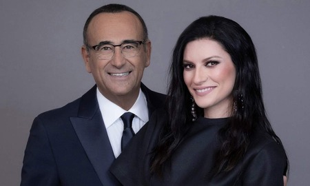 Carlo Conti e Laura Pausini