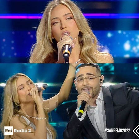 Ana Mena con Rocco Hunt