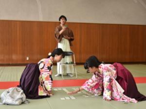 040_西高祭_競技カルタ同好会 展示「ちはやふる」
