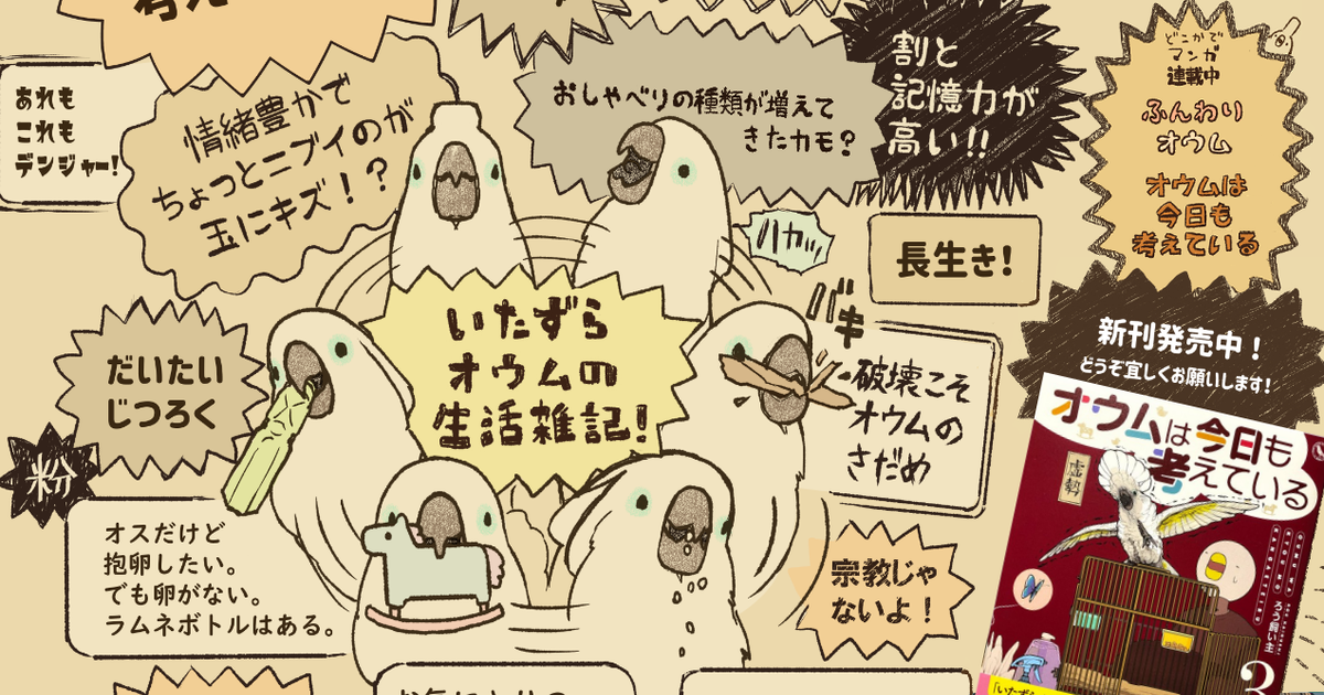 Amazon.co.jp: いたずらオウムの生活雑記 eBook : ろう飼い主
