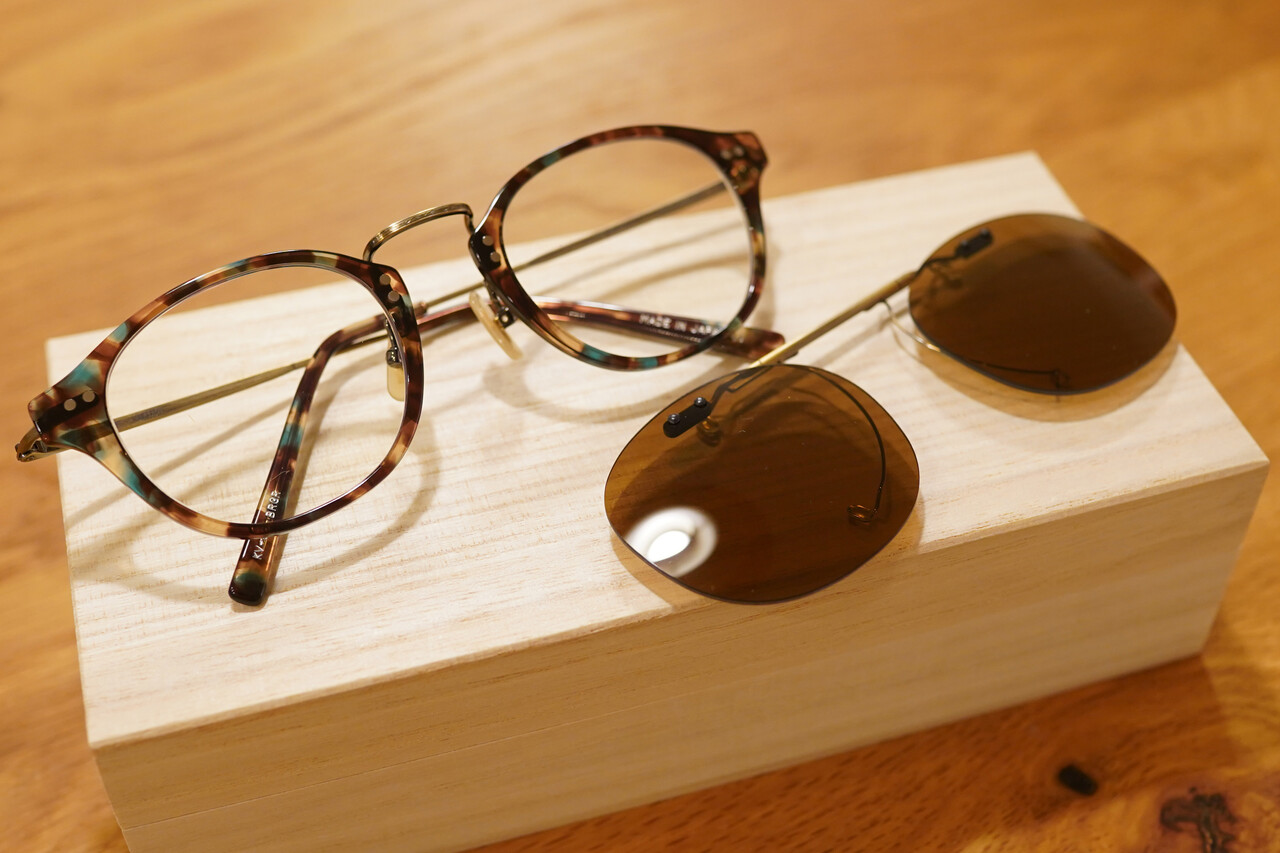 意匠性の高い『金子眼鏡』でクリップオンサングラスを購入。 : 空 
