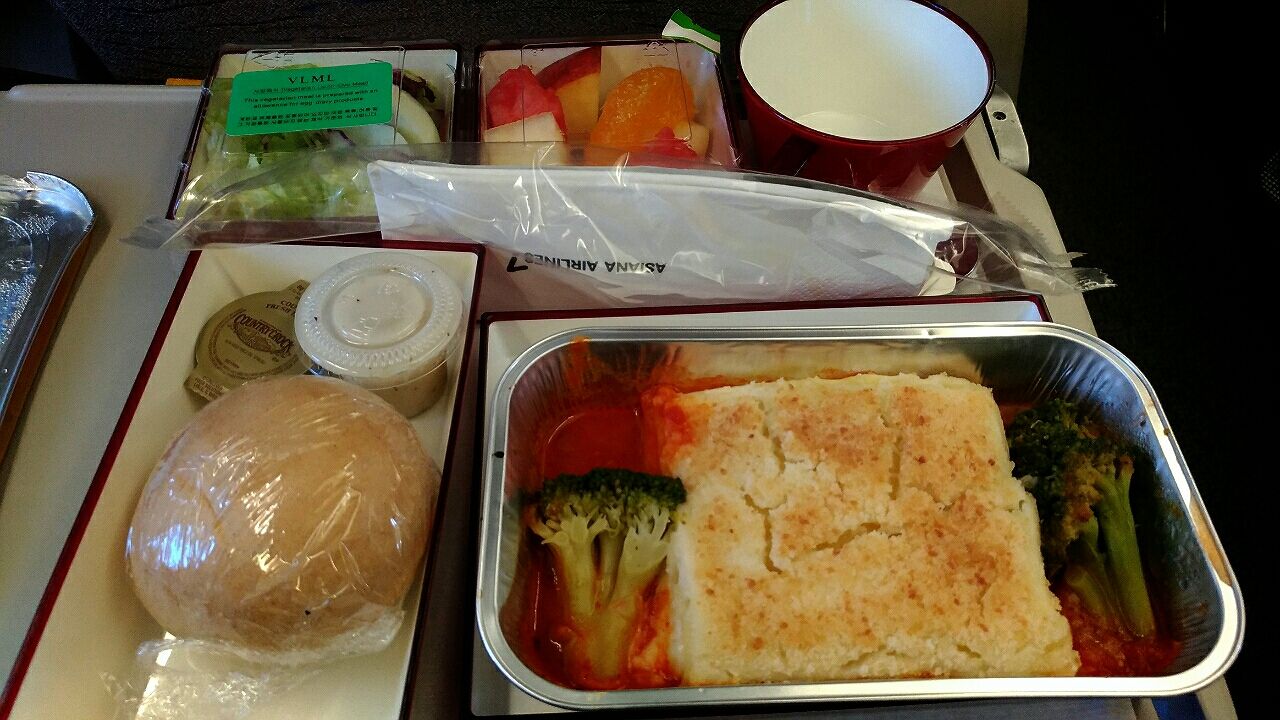 Ana特典航空券でもアシアナの特別機内食をリクエストできるよ いちこ見聞録