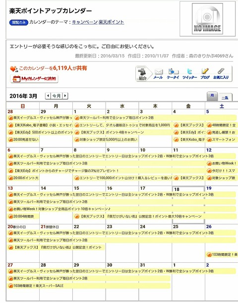 楽天スーパーセールは16年3月開催はあるの ありそうです いちこ見聞録