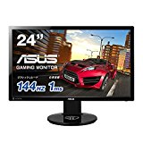 ASUS Gamingモニター 24型フルHDディスプレイ ( 応答速度1ms / リフレッシュレート144Hz / NVIDIA 3D Vision2対応 / 昇降・ピボット機能 / DP,HDMI,DVI / スピーカー内蔵 / VESA規格 / 3年保証 ) VG248QE