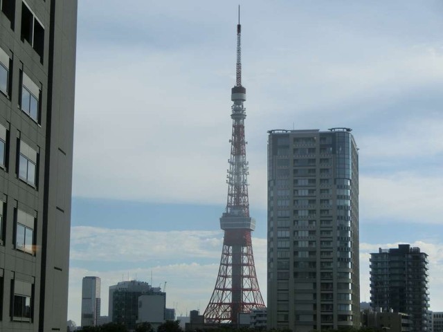 オフィスから東京タワーを見ることができる