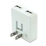 PLANEX 「充電万能」 2ポートUSB充電器 ホワイト (iPod/iPhone5/4s/4/3GS/3G/Xperia/Galaxy/au/docomo/SoftBank/ウォークマン/PSP/DS/DSLite/Dsi 全ポート合計1A ) PL-WUCHG01