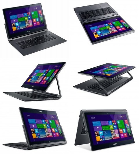 6つのモードで作業することができる、ノートPC「Aspire R 13」