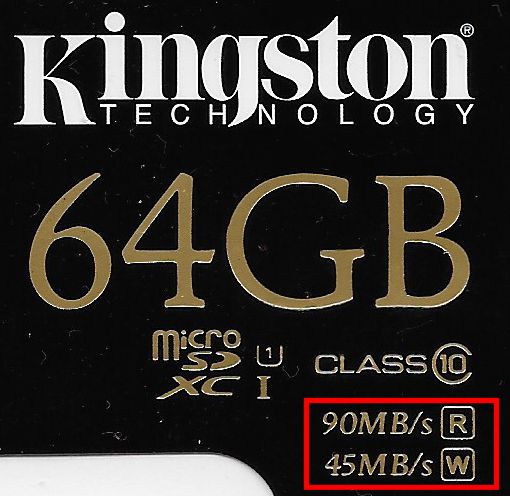 読み込み90MB/秒、書き込み45MB/秒と明記してあるが・・・
