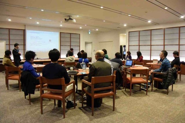 ハッカソン会場の様子。