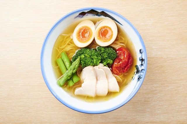 「筋活　柚子塩らーめん　キッコーマン大豆麺使用」 (5)