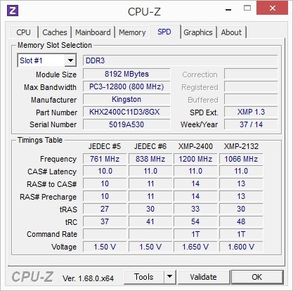 システム情報を表示してくれる「CPU-Z」