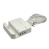 オウルテック iPad air2/mini3/iPhone6/6Plus/Nexus7/タブレットPC スマートフォン充電対応 スタンド機能 2.1AUSBポート付きOAタップ AC3個口+USB3ポート 1.8m 1年保証 雷ガード搭載 ホワイト OWL-OTA3U3-1