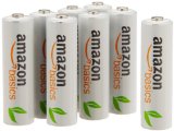 Amazonベーシック 充電式ニッケル水素電池 単3形8個パック (最小容量1900mAh、約1000回使用可能)