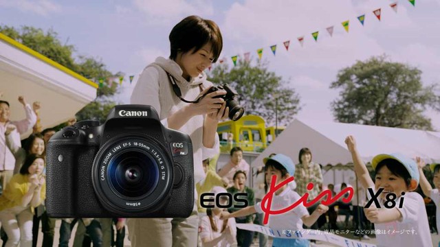 新CM『EOS Kiss X8i TV-CM「時間よ止まれ!」篇』