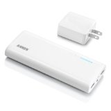 ANKER Astro M3 モバイルバッテリー 13000mAh ハイパワー電源アダプタ付属モデル 2USBポート同時充電 iPhone5S 5C 5 4S/iPad Air/Galaxy/Xperia/Android/各種スマホ/Wi-Fiルータ等対応 大容量かつコンパクト 147x62x22mm (日本語説明書付) Astro M3+adapter
